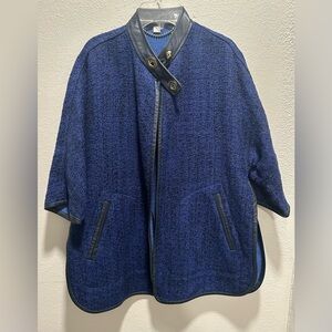 Coach textured cape jacket